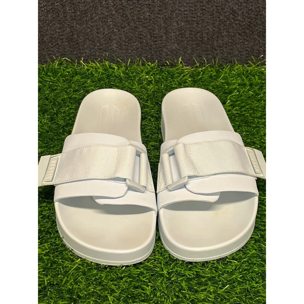 NOBULL Adjustable Slides Arctic White Womens 10.5 Mens 9 Arctic Sandals AS01-ARC